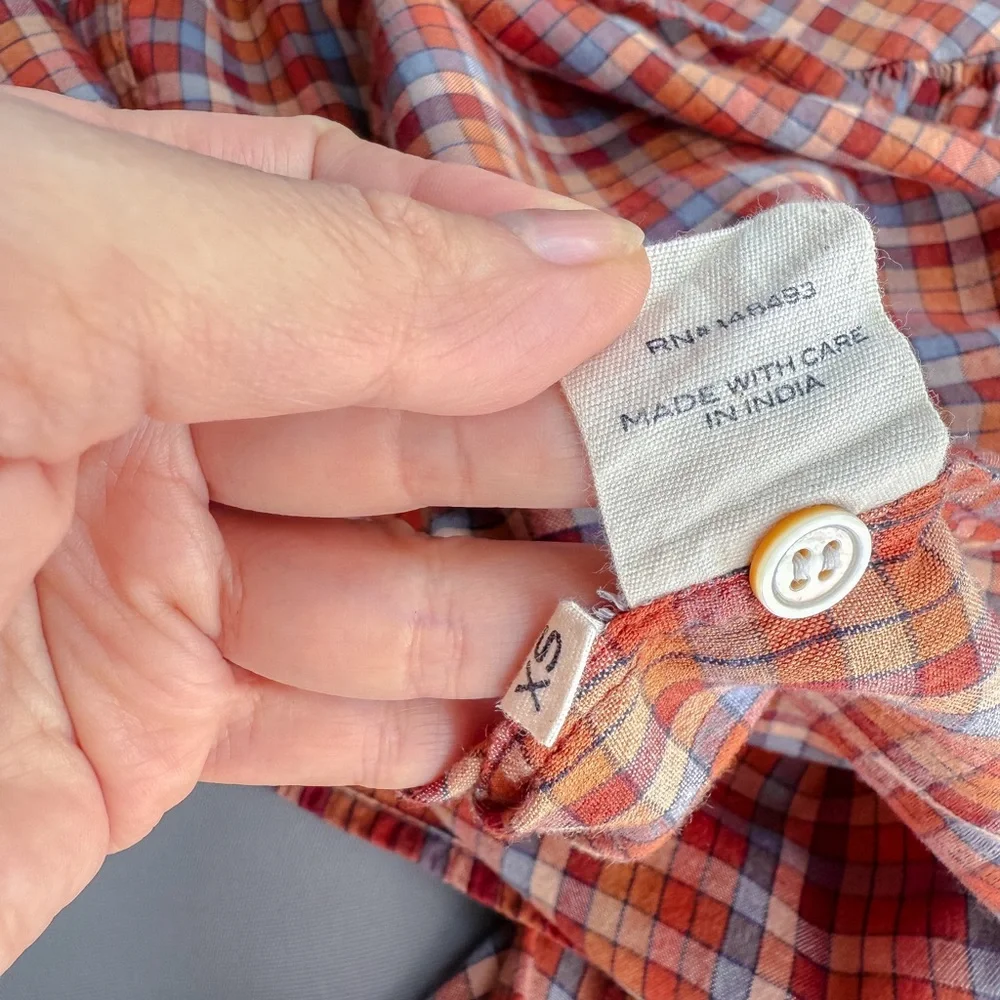 Doen Billie plaid top - Picture 10 of 11